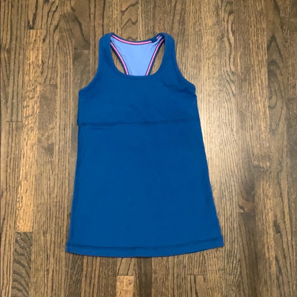 Ivivva Blue Tank Top Size 8 Girls Worn Once Rare